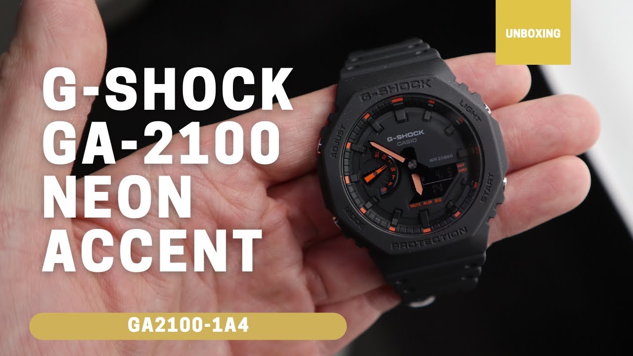 Reloj Casio G-Shock Royal Oak GA-2100-1A4DR NEON ACCENT - Dando la