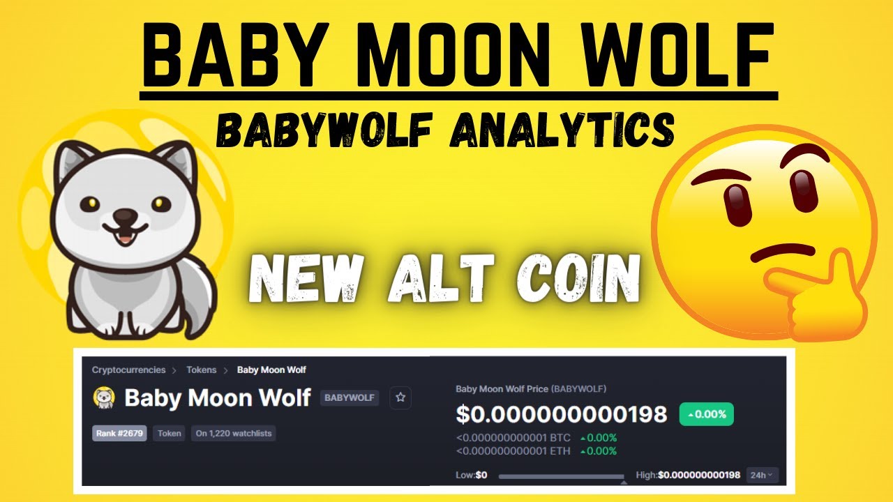 Baby Moon Wolf crypto BABYWOLF Token  😍 New  BABYWOLF coin