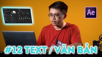 After Effect #12 Hướng dẫn làm việc với Text / Văn bản trong After Effects ● Học Làm Phim