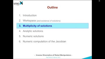 Lecture 4 - 3: Multiplicity of Solutions (Robotics UTEC 2018-1)