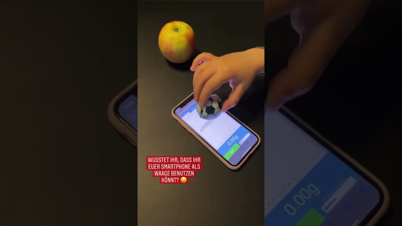 Smartphone als Waage… 💪🏽