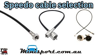 Minisport - Speedo Cables - Classic Mini Parts