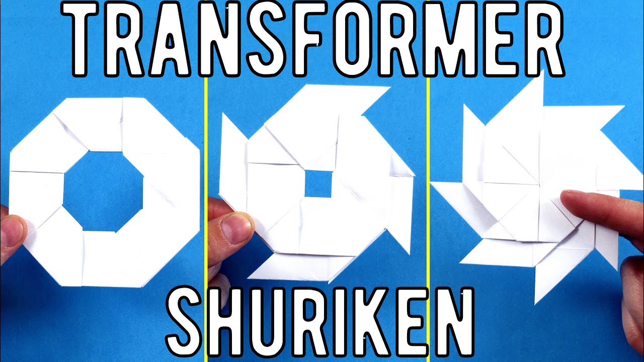 How to make paper shuriken - origami shuriken - YouTube