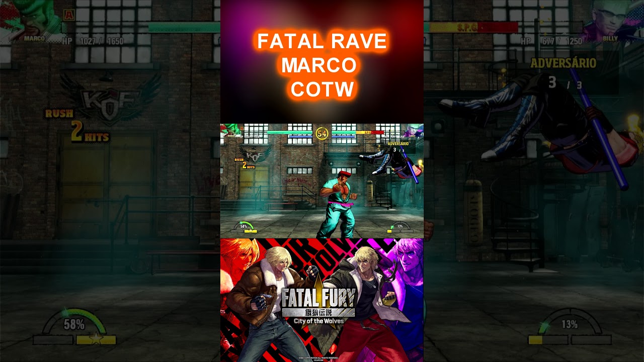 FATAL RAVE MARCO RODRIGUES FATAL FURY CITY OF THE WOLVES 