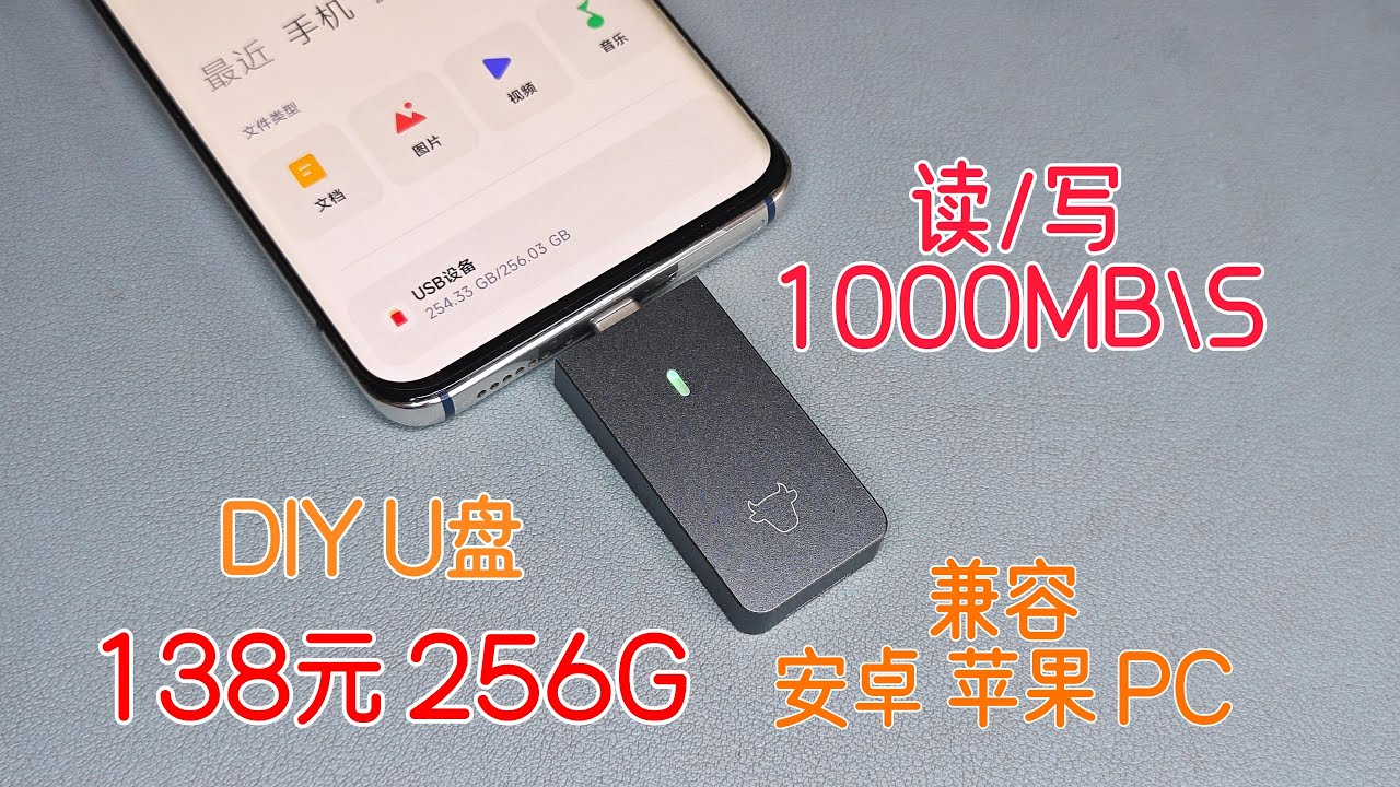 DIY U盘 兼容苹果 安卓 PC 固态U盘