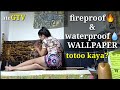 DIY Kitchen Sink wallpaper installation | fireproof & waterproof wallpaper | ateGTV