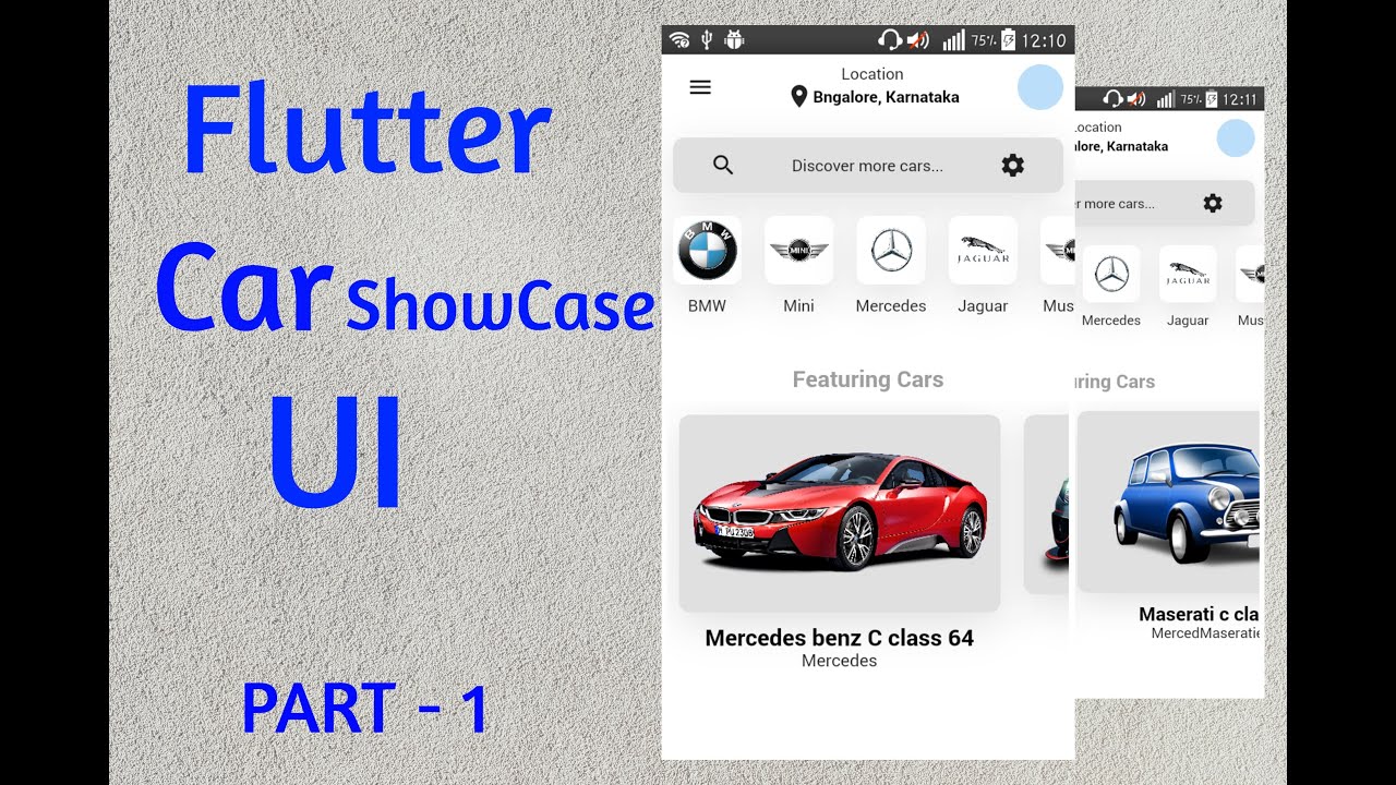Flutter Car Showcase UI - Part 1 - YouTube