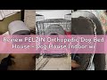 Review PELZIN Orthopedic Dog Bed House - Dog House Indoor with Egg-Crate Foam - Tent Bed with Waterp