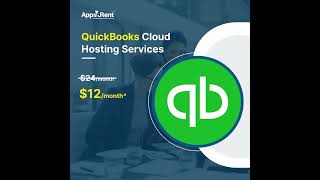 QuickBooks Cloud Hosting just $12/month.  #CPA #tax #accounting #offer #discount #hosting