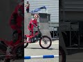 頑張る中川瑠菜選手！ #motorcycle #バイク #trial #トライアル #大阪モーターサイクルショー