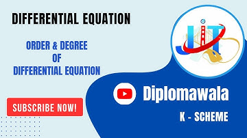Defferential Equation - 01 I Order & Degree I Applied Mathematics I FY Diploma MSBTE I K-Scheme I