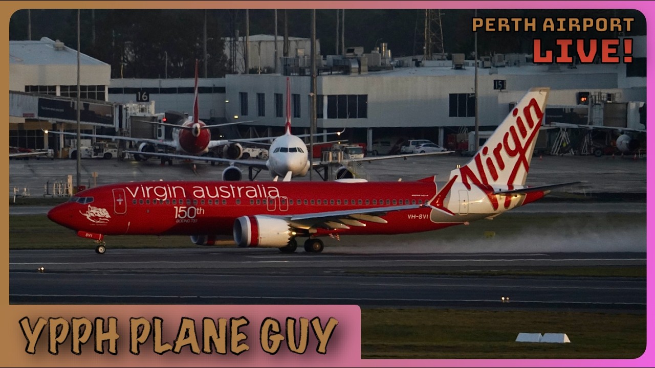 🔴🎥✈️ SUNDAY PLANE SPOTTING ACTION LIVE @ PERTH! W/ YPG