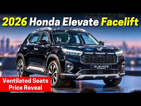 2026 Honda Elevate Facelift Launched - Ventilated Seats, 360 Camera and Price Reveal