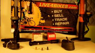 How to put air on a fixie or bike tires using adapter  presta  schrader valve Live4bikes