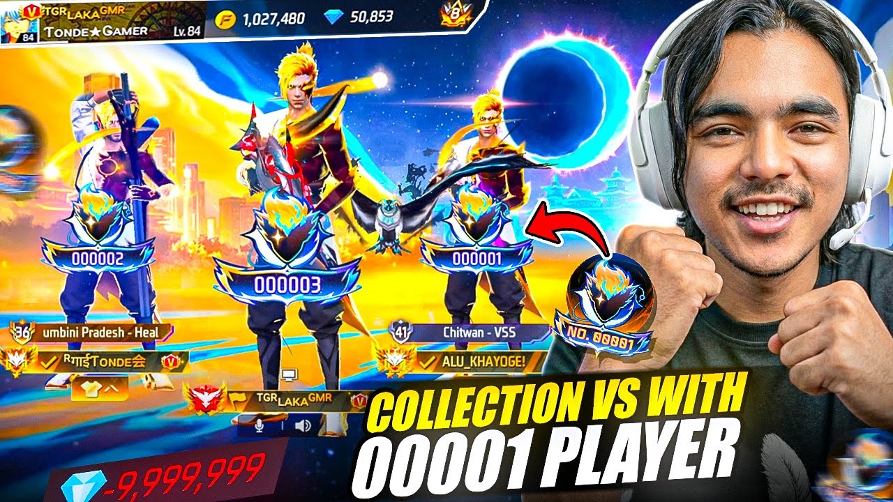 Collection Verses With 0001 Badges Player😱 Wasting 700000 Daimonds💎