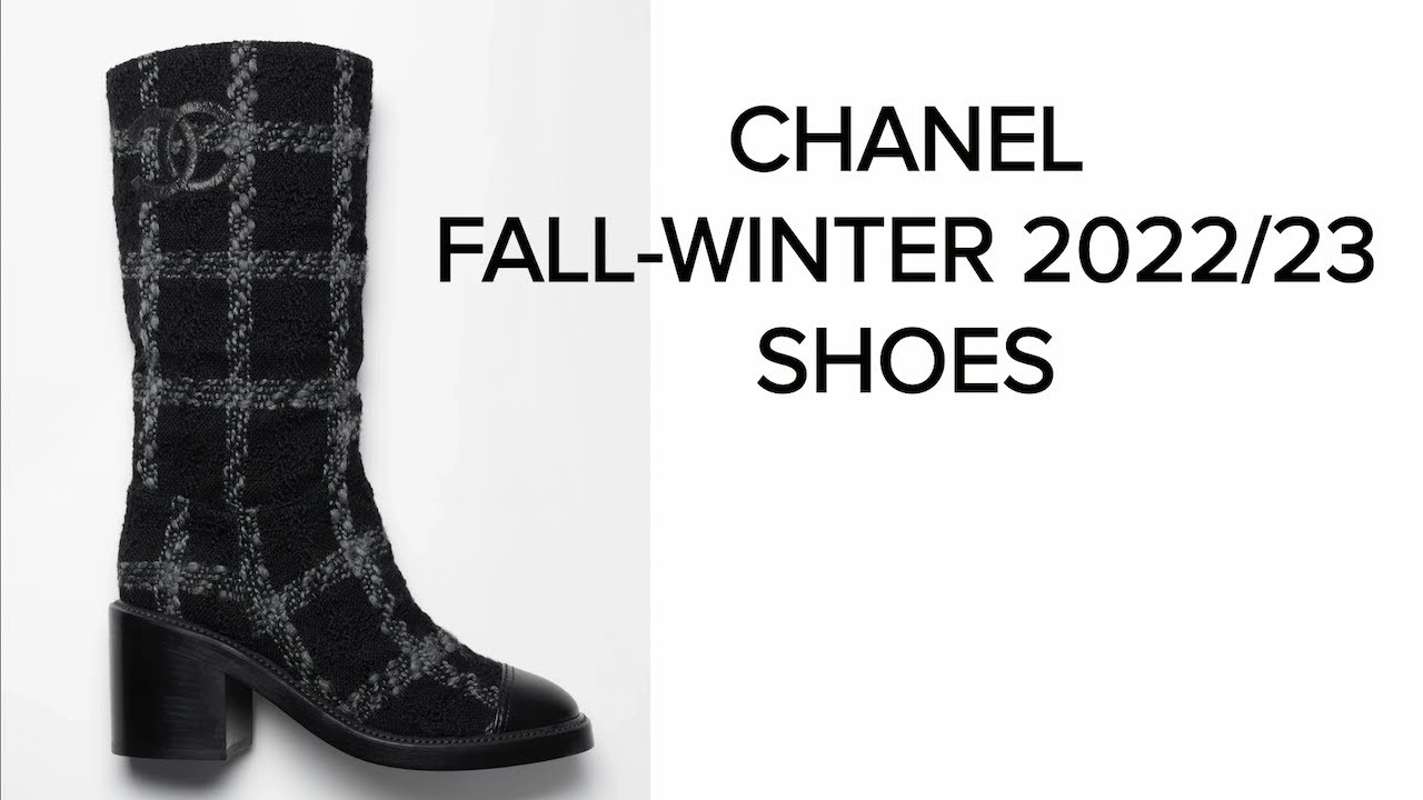 Chanel Navy, Black, And Multicolor Glittered Tweed And Lambskin