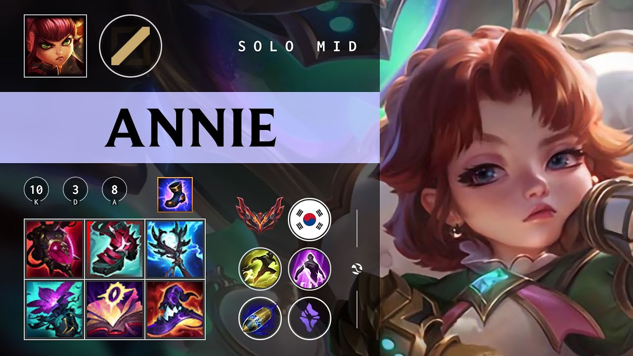 Annie Mid vs Syndra - KR Grandmaster Patch 26.02