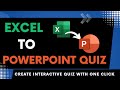 Excel to powerpiont quizgv quiz maker create an interactive powerpoint quiz with just one click