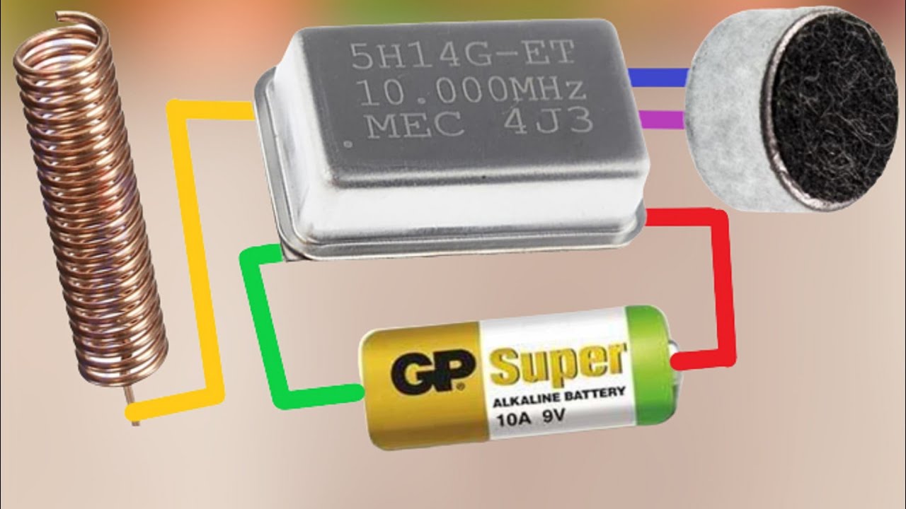 Как сделать беспроводной микрофон / стабильный без сдвига частоты / отличная идея