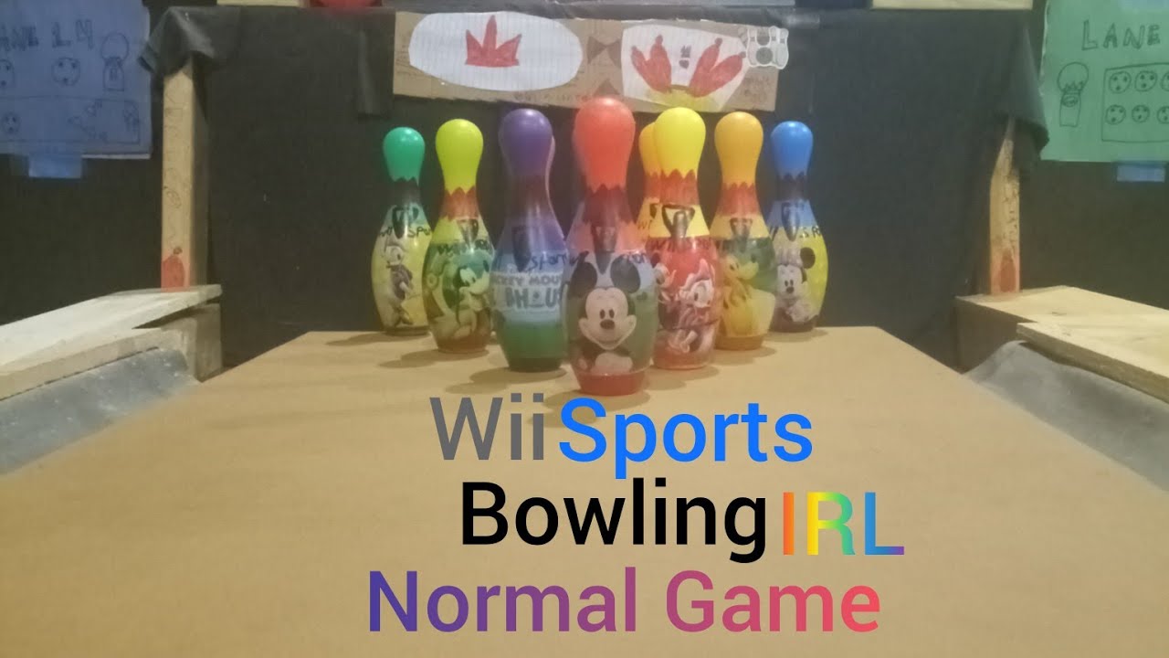 Wii Sports Bowling IRL Normal Game ft. the Main Menu