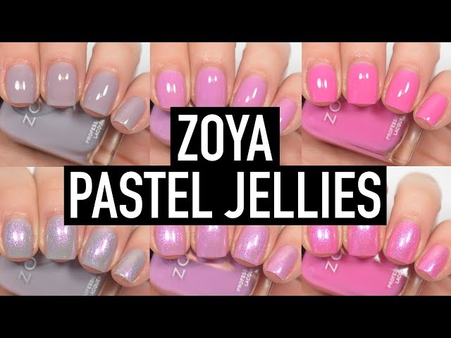Never Enough Nails: Zoya Kisses Pastel Jellies Swatches!