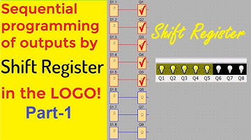 Siemens PLC -Sequential programming of outputs by Shift Register in the LOGO-(Part1)