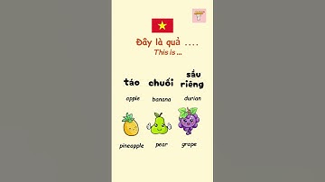 Learn Vietnamese everyday |Fruits | Vocabulary #learnvietnamese #easyvietnamese