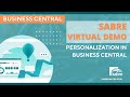 Personalization in business central  sabre limited
