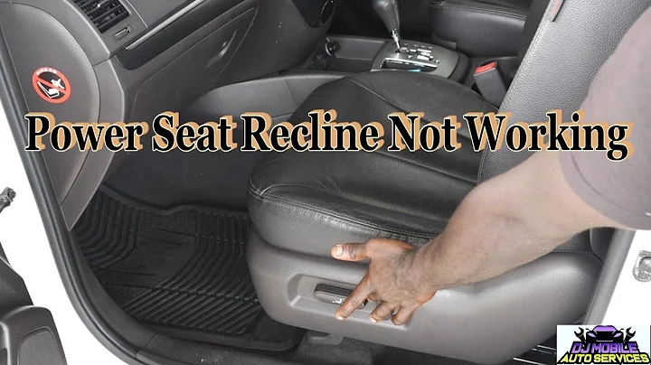 Power Seat Not Reclining. What To Do If A Power Seat Is Stuck In Recline? Try This Hack (DISCLAIMER)