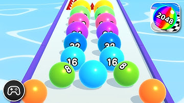 Ball Run 2048 - Gameplay Walkthrough Part 96 - Puzzle Game Levels 805-810 (iOS, Android)