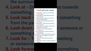 Look Phrasal Verbs