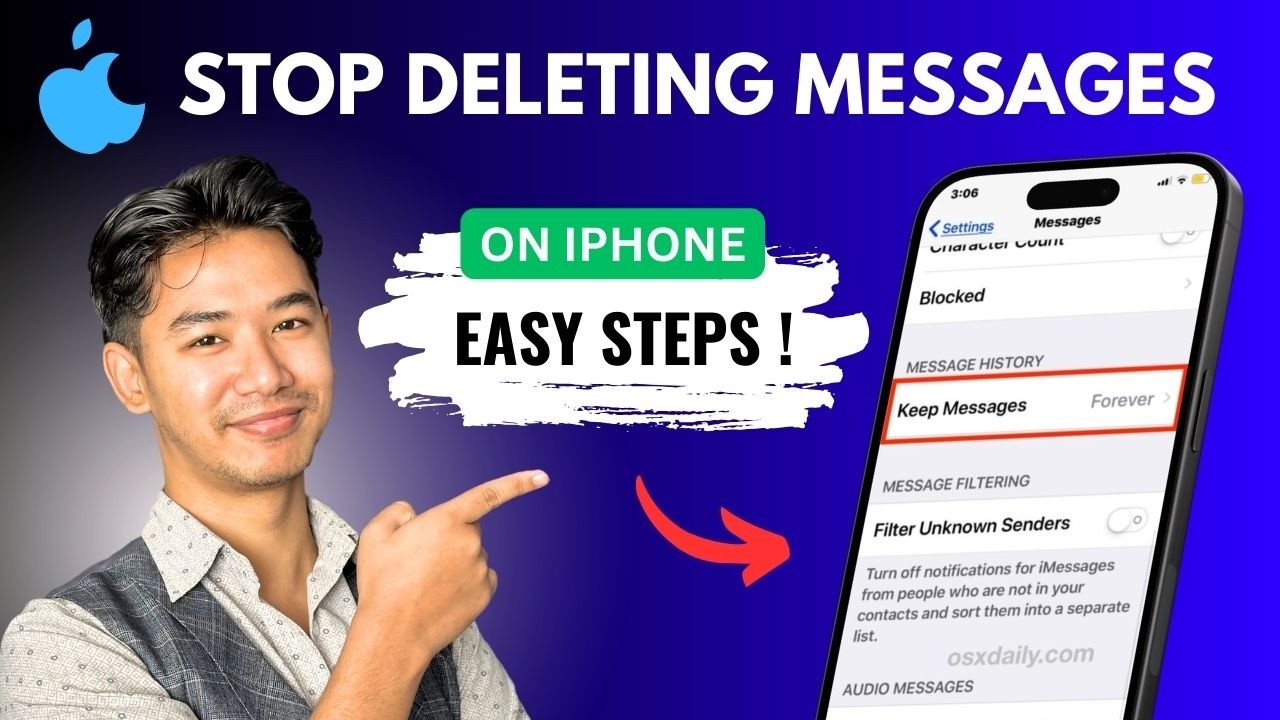 How To Stop Deleting Messages On iPhone - YouTube