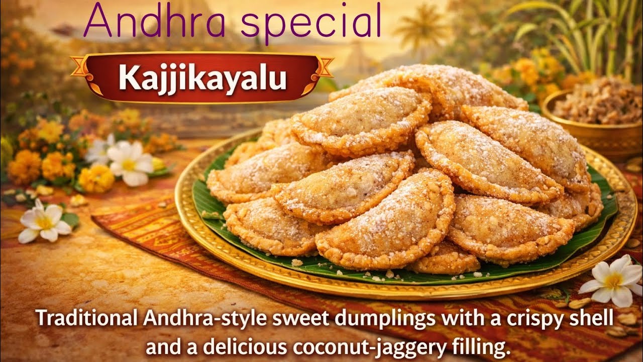 Sankranthi Special Kajjikayalu 😍 | Homemade Andhra Sweets | Vrindhaa Foods. 
