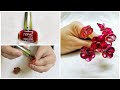 DIY Nail Polish flowers / DIY Nail Polish craft  / 5 minute crafts / home decor