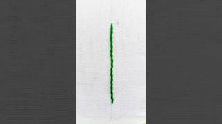 Simple Stem Stitch Tutorial | Easy Hand Embroidery For Beginners #shorts