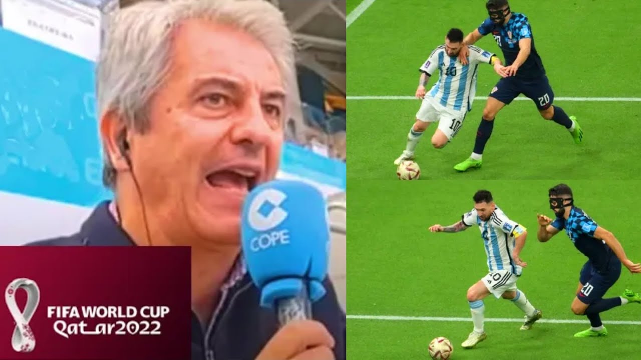 ¡QUÉ LOCURA! Así narró la jugada de Messi 'a lo Maradona' frente a Croacia Manolo Lama en COPE