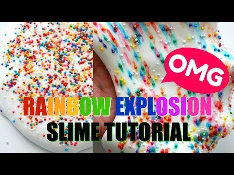 RAINBOW EXPLOSION SLIME Tutorial (original)