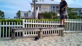 Front flip off bench