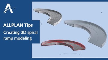 ALLPLAN Tips & tricks - Creating 3D spiral ramp modeling in ALLPLAN