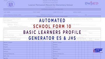 Automated School Form 10 v1.2 Generator