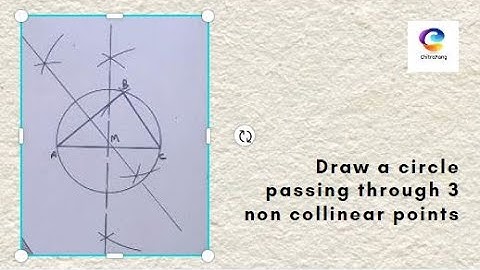 #13 Intermediate Plane Geometry | Draw circle passing through 3 points | ChitraRang Fine Art Academy