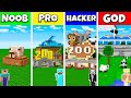 ZOO ANIMAL PARK HOUSE BUILD CHALLENGE - Minecraft Battle NOOB vs PRO vs HACKER vs GOD / Animation