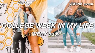 BUSY COLLEGE WEEK IN MY LIFE 2020 | Bid Day, VSPINK Event, + more!