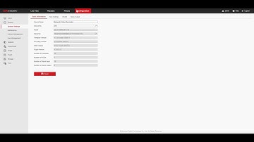 Hikvision remote settings