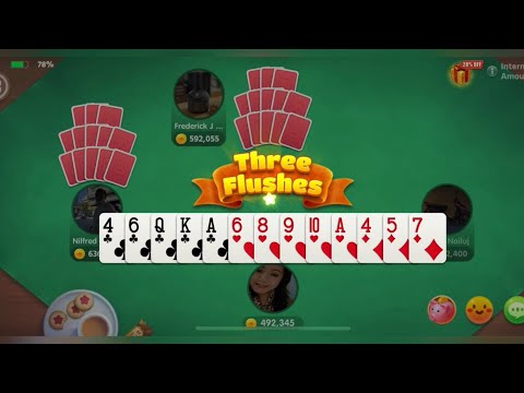 Let’s Play Pusoy | I Won Three Flushes