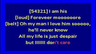 Barbra Streisand  - My man (karaoke) movie version