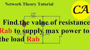 Network Theory Tutorial on Maximum Power Transfer Theorem