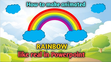 Make Animated Rainbow In Powerpoint 2021 | Make Animated Powerpoint Slide | Animated Video