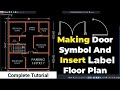 Floor Plan Doors Labeling
