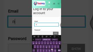 Login - Testezy App For User - Download Now